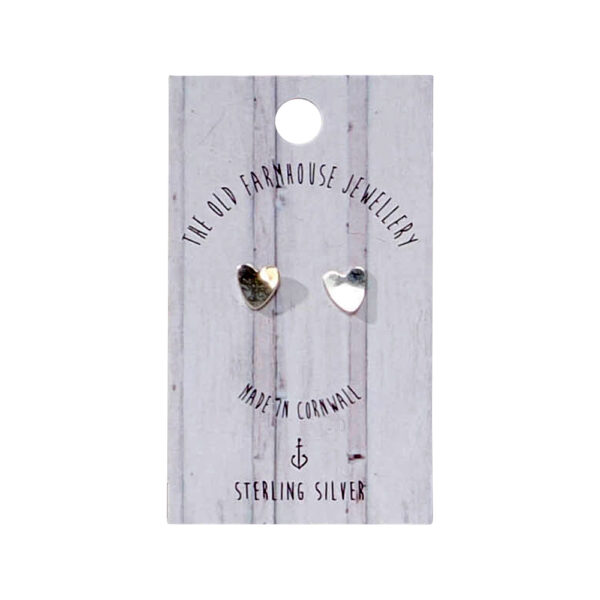 sterling silver heart earrings
