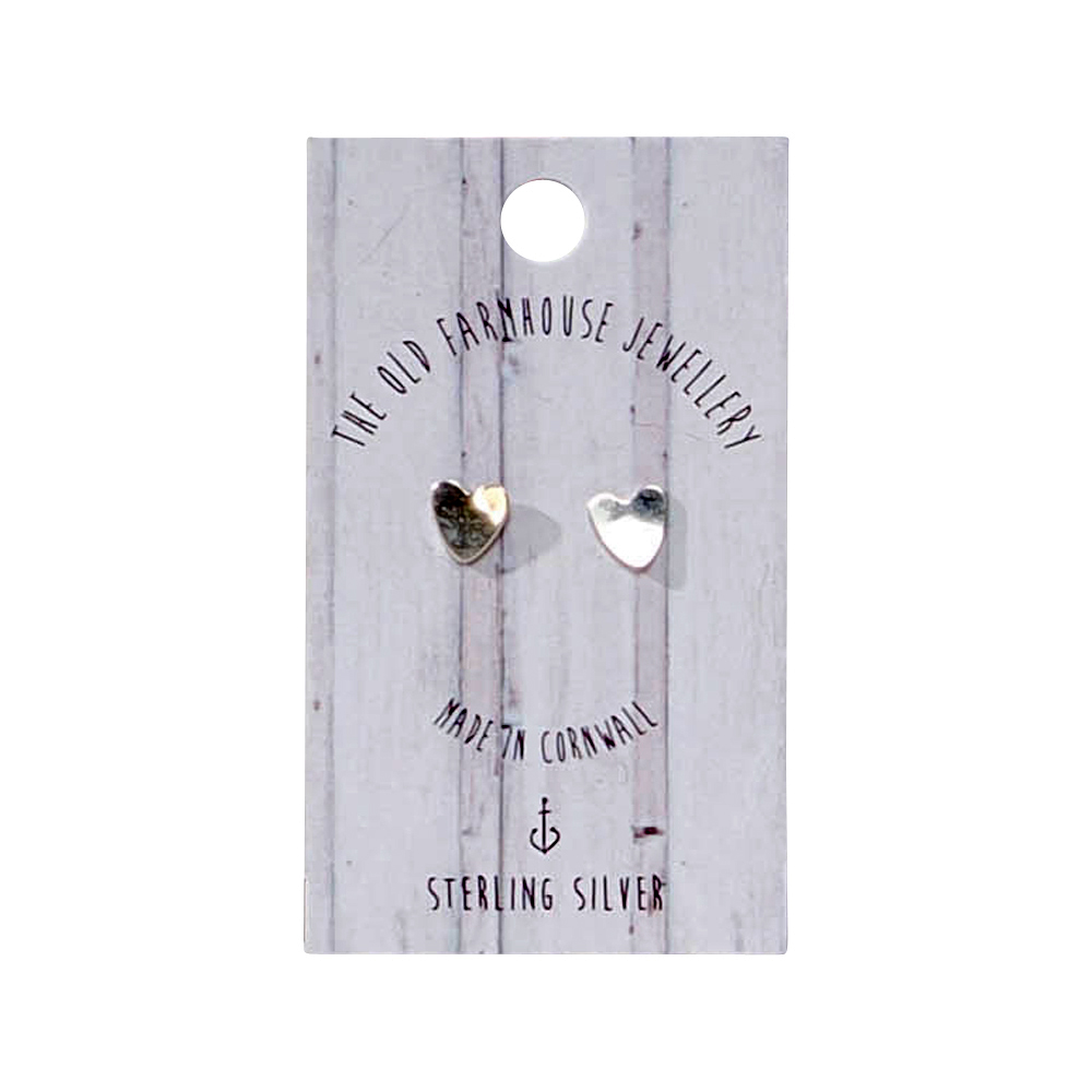 sterling silver heart earrings