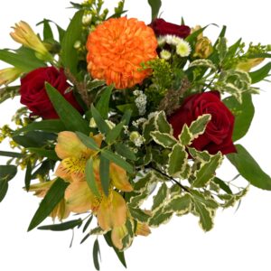 floral arrangement with orange