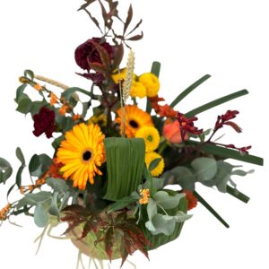 vibrant round floral arrangement